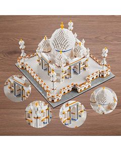 LUKHANG - Juego de construcción de modelos Taj Mahal de gran tamaño, 3950 piezas de micro bloques | Disfrutable, desafiante, estéticamente agradable, diversión para familias, adultos, distracción